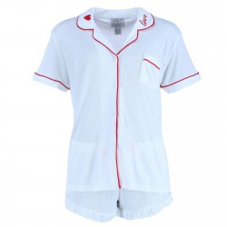 Women's Pointelle Short Sleeve Pajama Set
