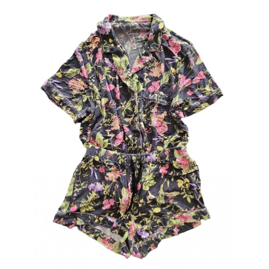 Modal Top Short Pajama Set 2 Piece Sleep Set Floral Size Small