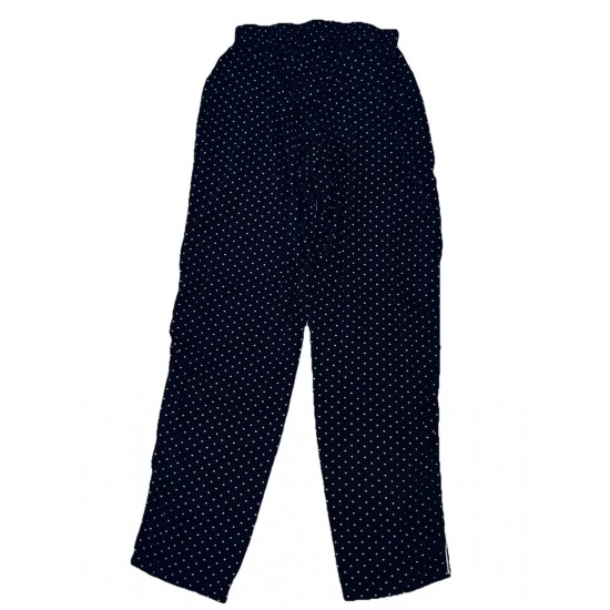 Conjunto de Pajamas de terciopelo a lunares negro de 2 piezas talla mediana para Women salón