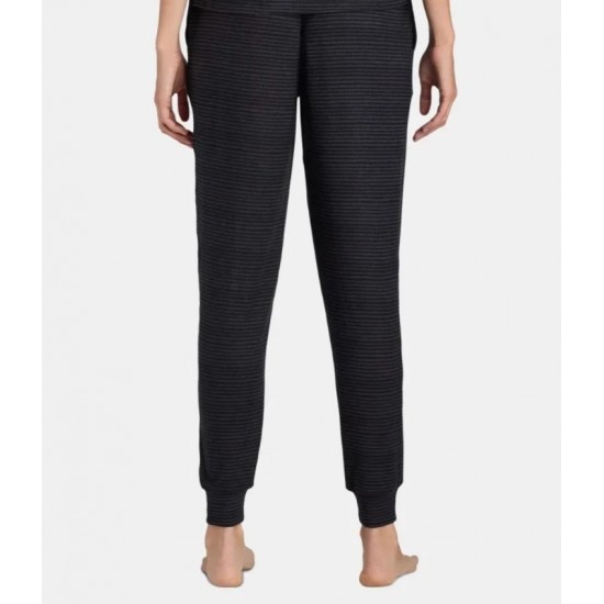 Pajamas Women Negro Lavado Tiras Pantalones, Talla M (8-10)
