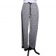 Pantalones de Pajamas con ojales mezcla modal blanco coqueta mediano