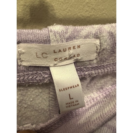 Pantalones de Pajamas Grandes Púrpura Floral Suave