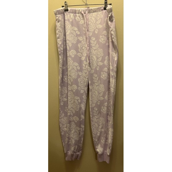 Pantalones de Pajamas Grandes Púrpura Floral Suave
