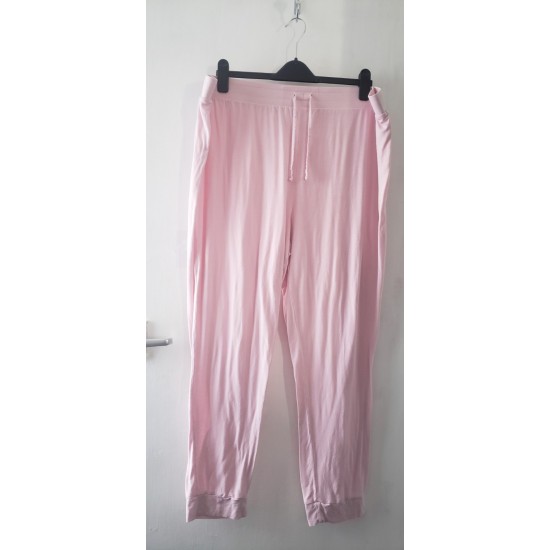 Women's Pink Pyjama Bottoms Elastic Waist Size 20/22